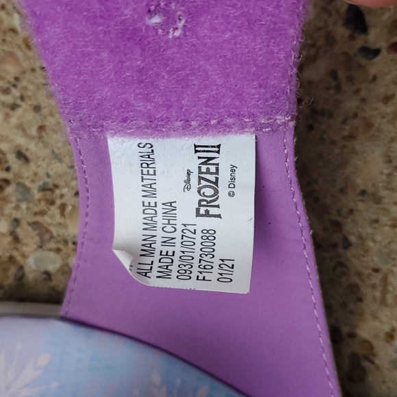 Disney Frozen II Iridsecent Sandals Anna Elsa Toddler Girls 11 - Picture 7 of 8